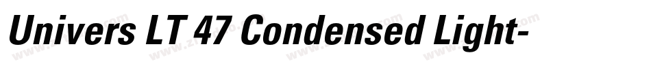 Univers LT 47 Condensed Light字体转换